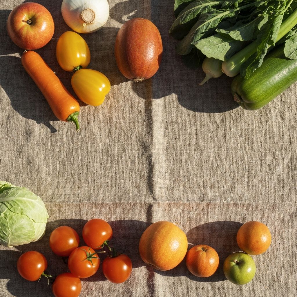 Fresh organic vegetables